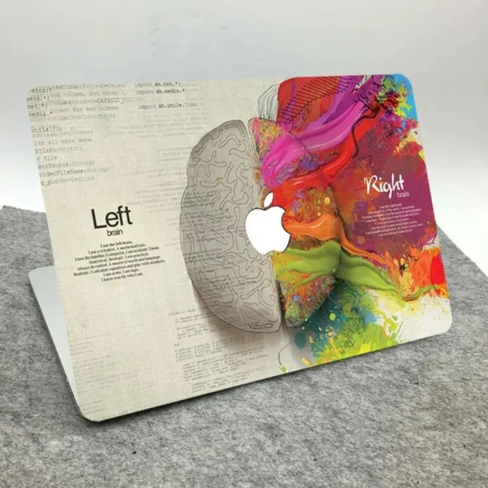 Left & Right Brain Vinyl Skin + Keyboard Cover for MacBook Air 13